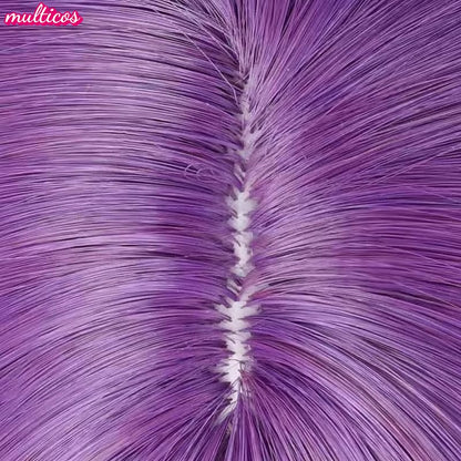 High Quality Kamishiro Rize Cosplay Wig 70cm Purple Heat Resistant Synthetic Hair Rize Kamishiro Wigs + Wig Cap