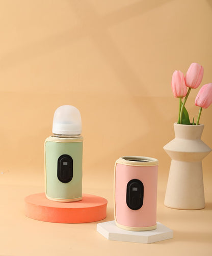 USB constant temperature heating bottle cup cover insulation artifact warm milk cover portable universal insulation cover for ou