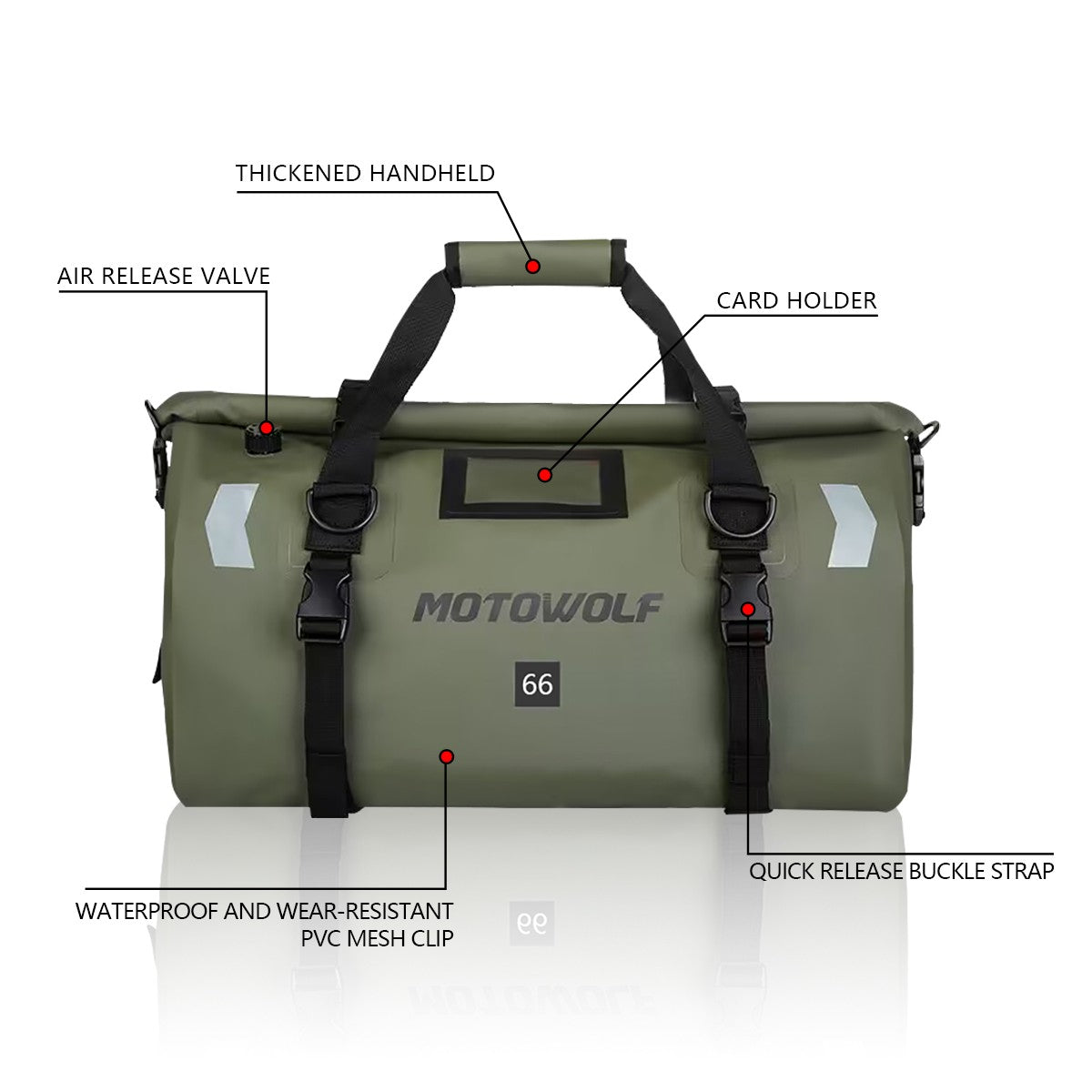 Motorcycle Waterproof Tail Bag Travel Outdoor Dry Luggage Roll Pack Bag 20 /40/66 Motorbike Luggage Backpack Motorcycle Seat Bag