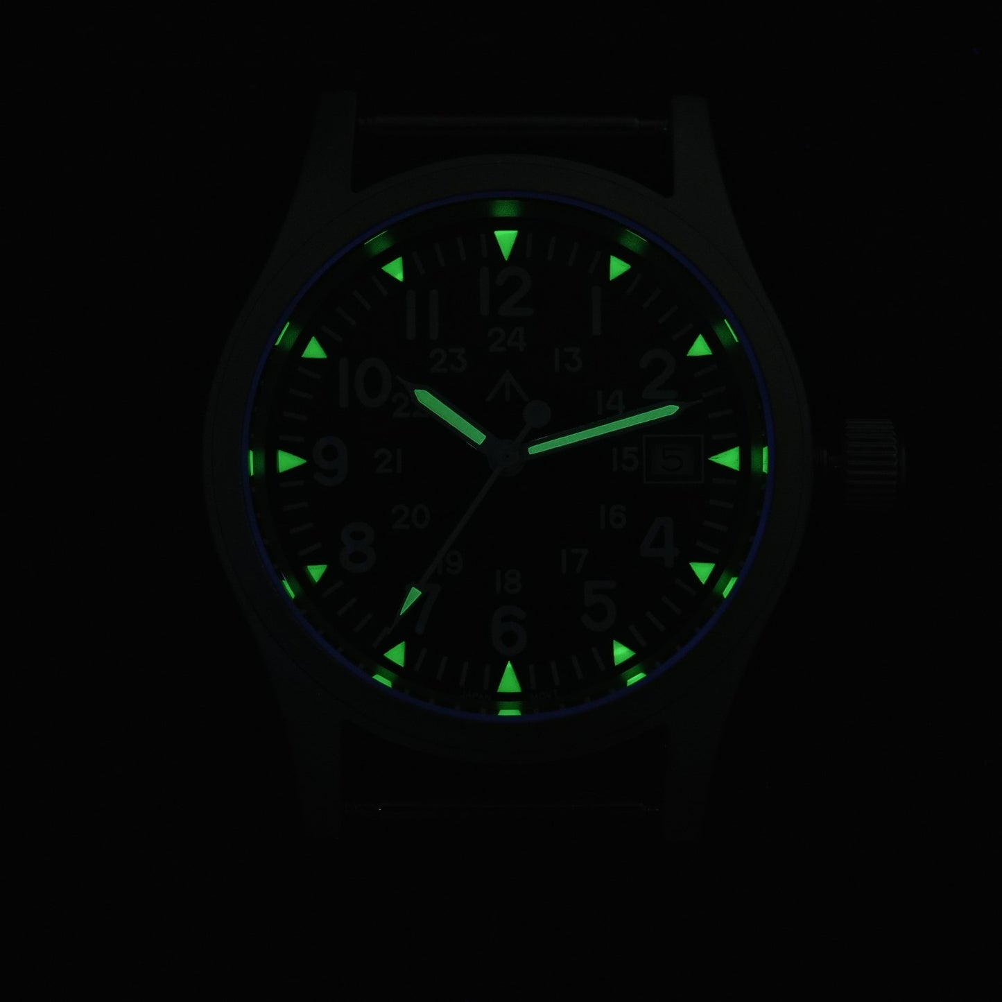Militado ML05 Military Watch Ronda 515 Quartz Movement Domed Sapphire With High Clear AR Coating Luminous 38mm Vintage Watches