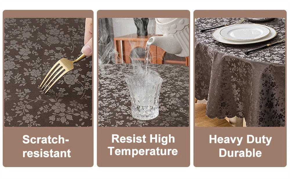 Olanly Waterproof Table Cloth Nordic Rectangular Tablecloth Round Tablecloth Non-slip Table Cover For Wedding Decor Dining Table