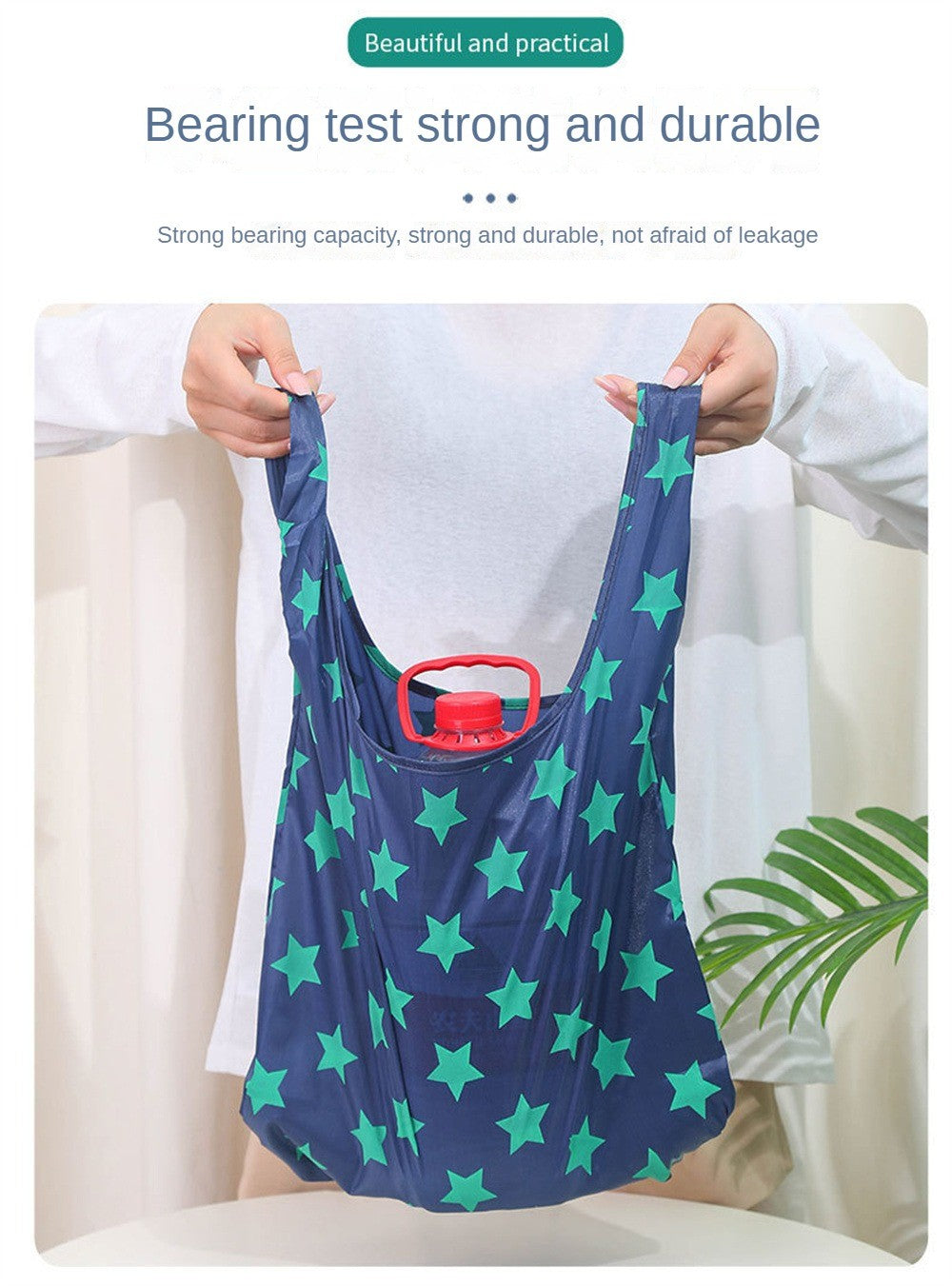 Reusable Foldable Supermarket Shop Large Folding Shopping Bag Easy to Carry Eco-friendly Big Capacity Eco Storage Handbag