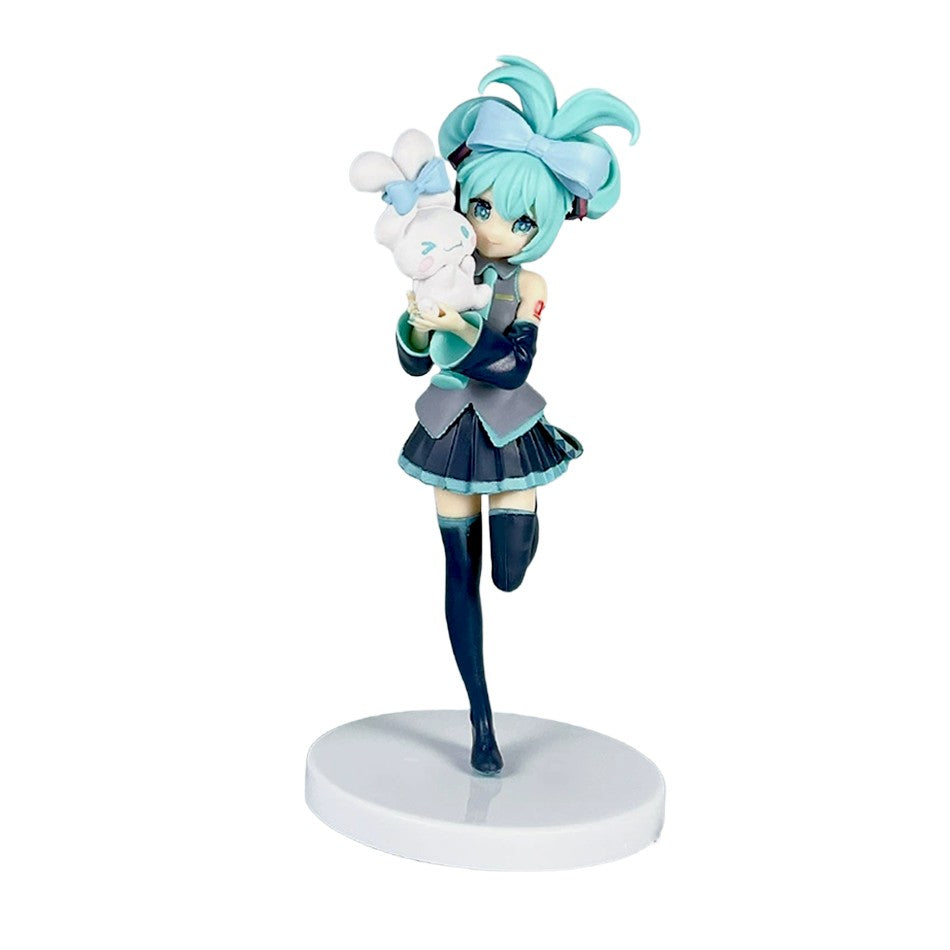 Animação Anime Linda Garota Hatsune Miku Artesanal Diabo Hatsune Miku Orelha de Gato Hatsune Miku Fofa Artesanal Modelo de PVC Decorações