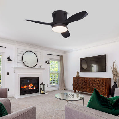 Minimalist Home Fan Light Nordic Led Living Room Restaurant Silent All-in-one Ceiling Fan Ceiling Lamps for Living Room Bedroom