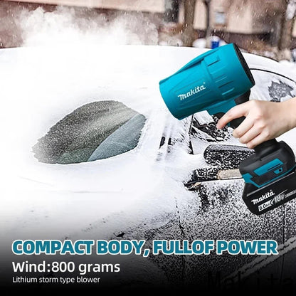 Makita 30000RPM Soprador de turboventilador sem escova de alta potência, ferramenta elétrica portátil para soprar neve, folhas e poeira para bateria de 18V