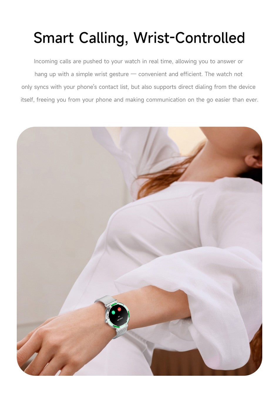 2025 Novo Smartwatch Feminino da Moda Tela HD 360*360 Pulseira Esportiva Mostrador Personalizado Frequência Cardíaca Chamada de Voz Smartwatch Para Android iOS