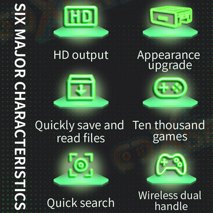 Hot Sale 2026 X7 TV Video Game Box Y7 Super PSP Game Console HD Output Joystick Dual Controller Fighting Game Console