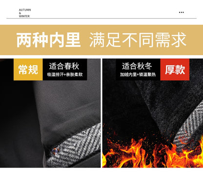 Autumn Winter Woolen Jacket for Men High-quality Casual Business Short Trends Coat Thickened and Warm Social Overcoat 2023