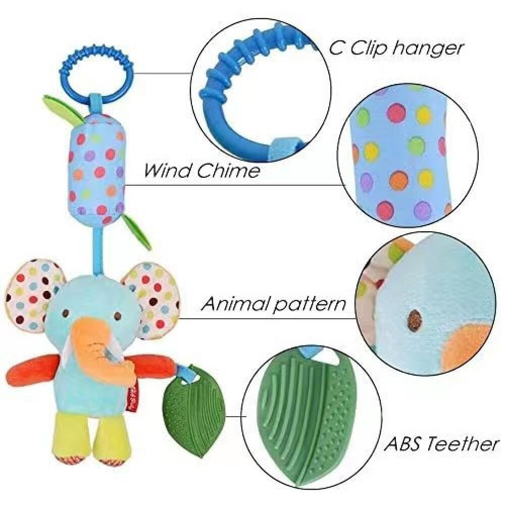 Wind chime baby stroller pendant with bell and dental glue Newborn 0-3 year old baby toy