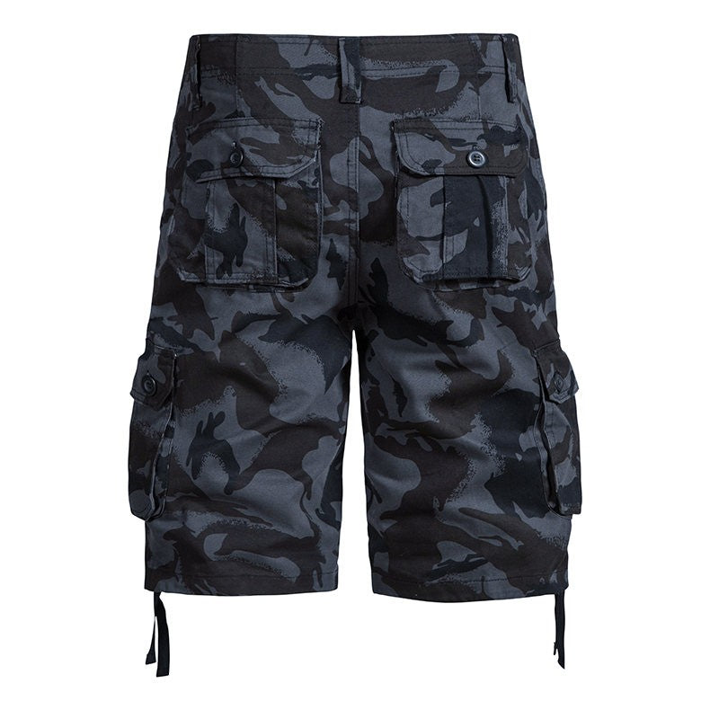 Loose camouflage beach five pants men's summer cotton thin section in the pants summer work casual shorts