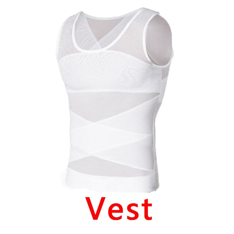 Men Fitness Clothes Compression Sports Vest Tight Base Layer Sleeveless Shirt Mesh Tops Singlet Sweatshirt Sportswear Activewear