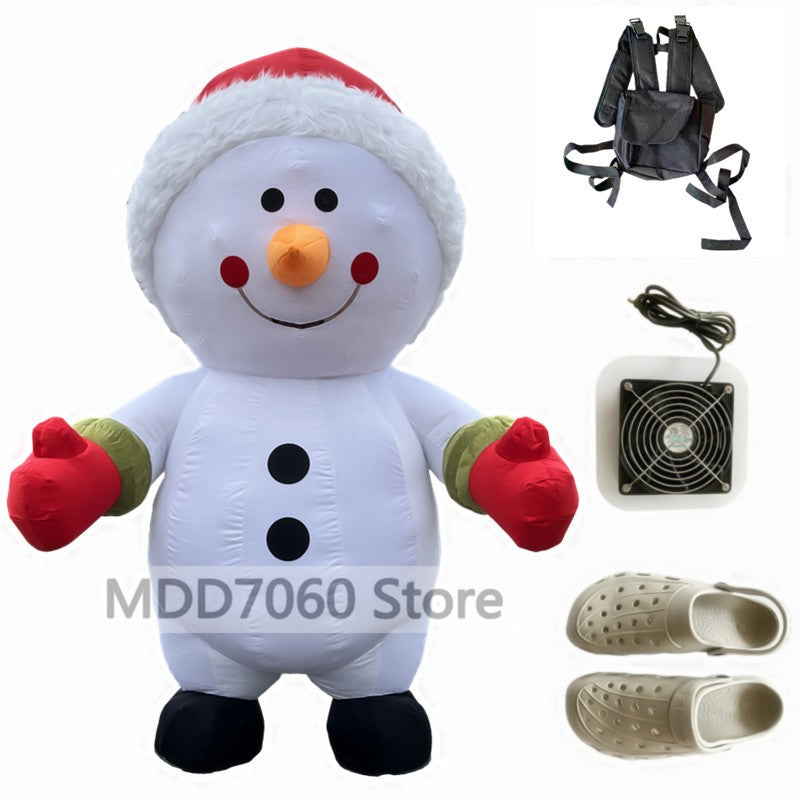 Giant Panda Inflatable Costume Street Funny Polar Bear Mascot Costume Party Role Playing Plush Inflatable Mascot Costume