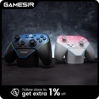 GameSir Super Nova Wireless Pro Controller with Charging Station, Hall Effect Joystick for Nintendo Switch / PC / Android / iOS