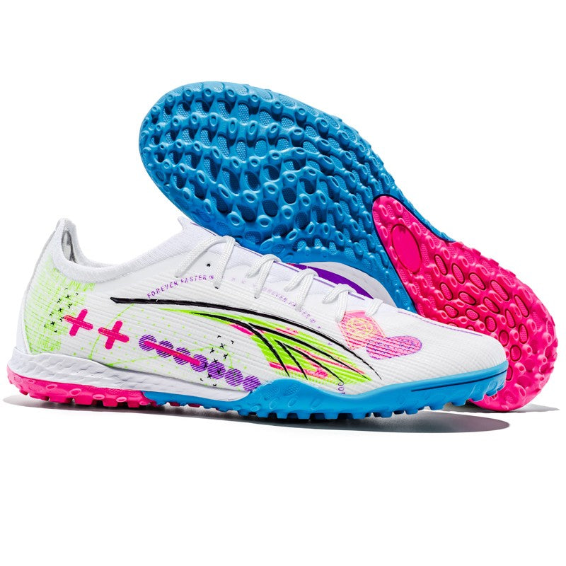 Soccer Shoes Men's Football Field Boots Grass Training Society Sports Soccer Cleats Without ShoeLaces Crampons De Football