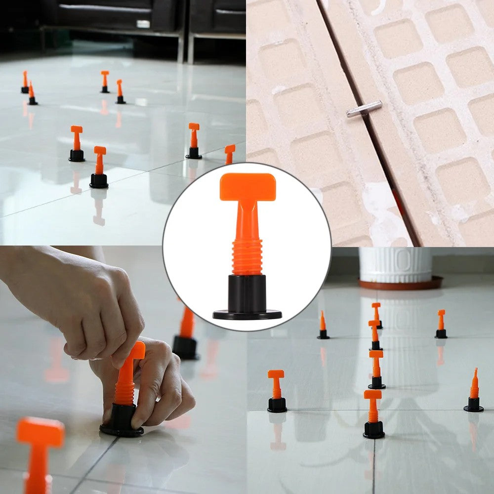 51 Peças Nivelador de Pisos com Clips Espaçadores Kit de Nivelamento de Azulejos de Porcelana e Cerâmica Ferramentas de Construção para Fixação de Parede