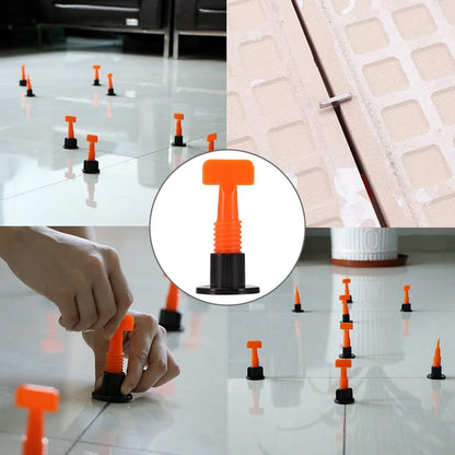 51 Peças Nivelador de Pisos com Clips Espaçadores Kit de Nivelamento de Azulejos de Porcelana e Cerâmica Ferramentas de Construção para Fixação de Parede