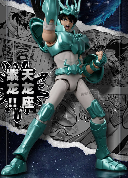 Original Blokees Saint Seiya Aquário Camoo Boneco Articulado Cisne Glacier Kit Modelo de Montagem Brinquedo Nível Campeão Novo Lançamento