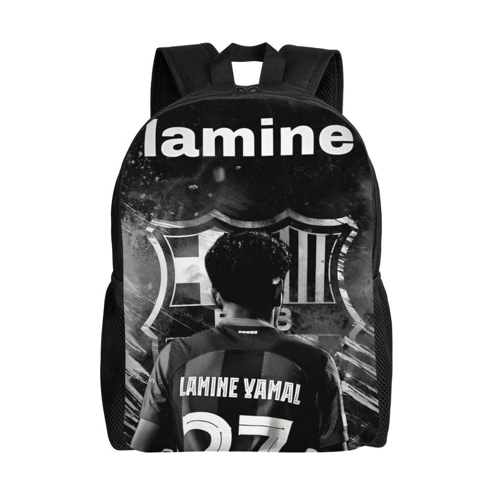 Lamine Y-Yamal Mochila Infantil para Meninos Meninas, Mochilas Esportivas de Futebol, Mochila Escolar Kawaii para Creche