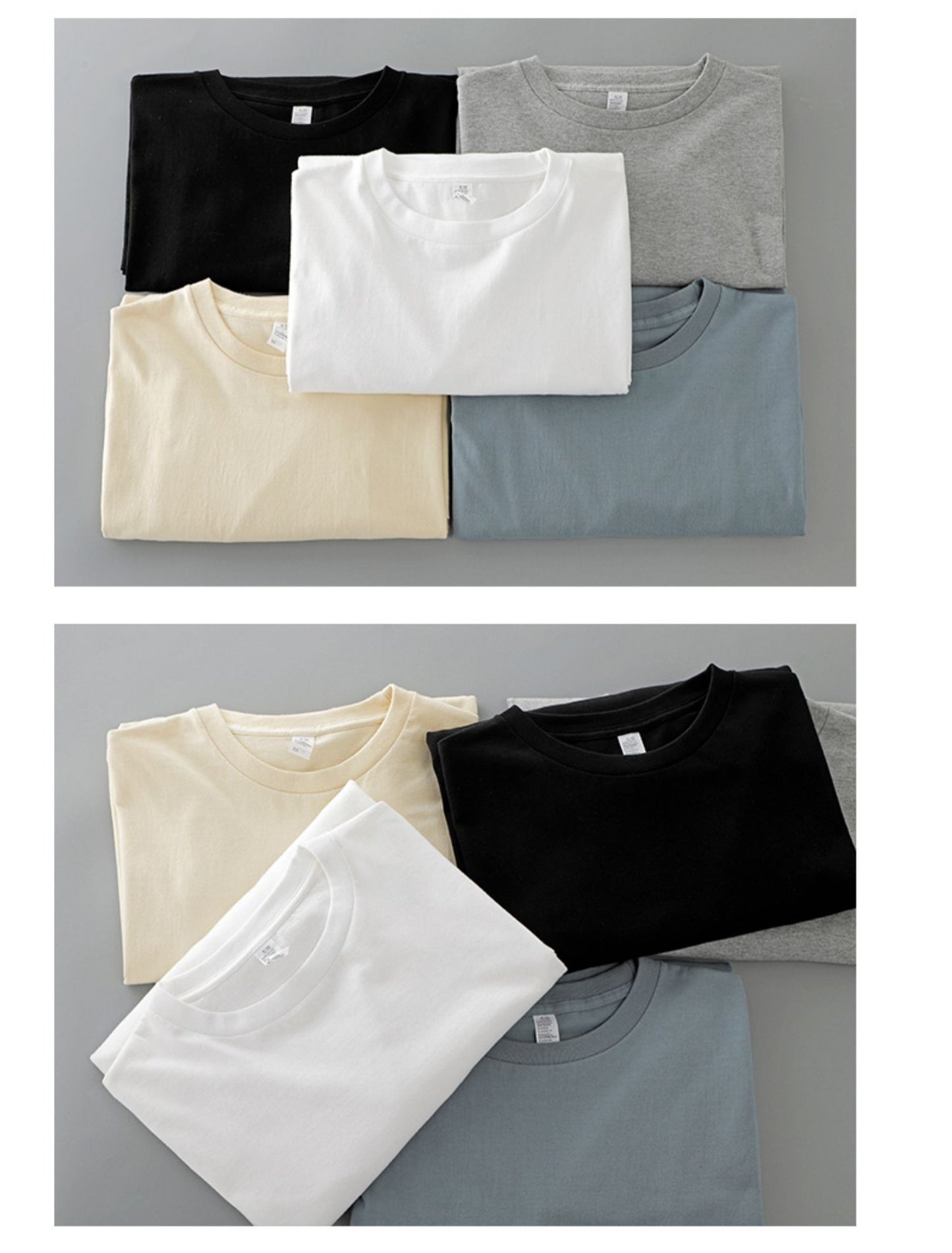 Dukeen 280g Heavyweight Long-Sleeved T-Shirt for Men 100% Cotton Shirts Oversized Solid Color Tops Plain Tees Men's Clothing