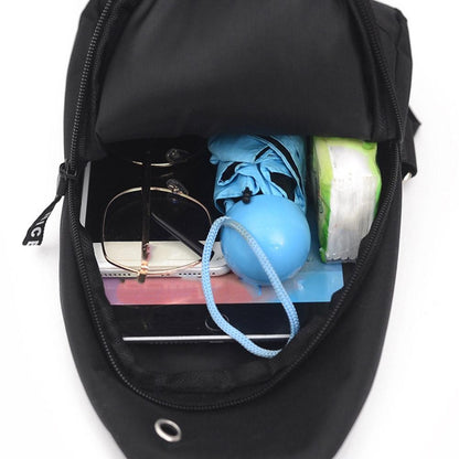 Men Small Casual Multifunctional Shoulder Bag Crossbody Bag On Shoulder Portable Travel Sling Bag Pack Messenger Pack Chest Bag