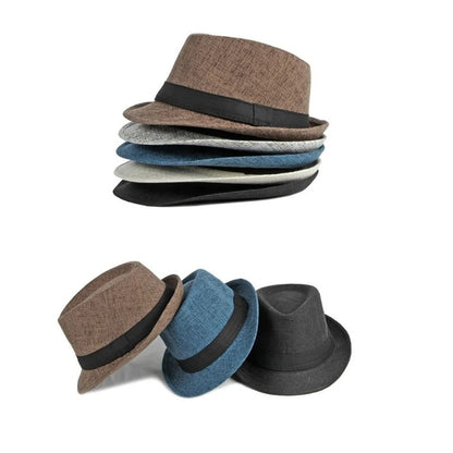 Chapéu de Lã para Casamento Primavera Verão para Homens de Meia-Idade, Casal, Moda Outono Inverno, Festa Xadrez, Design de Luxo, Chapéu Jazz Fedora para Mulheres