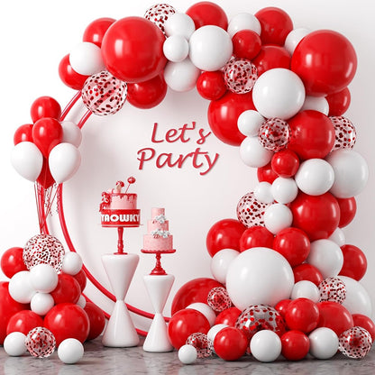 Christmas Balloons Garland Red White Balloon Arch Kit Xmas Candy Cane Foil Globos Christmas Home Birthday Party New Year Decor