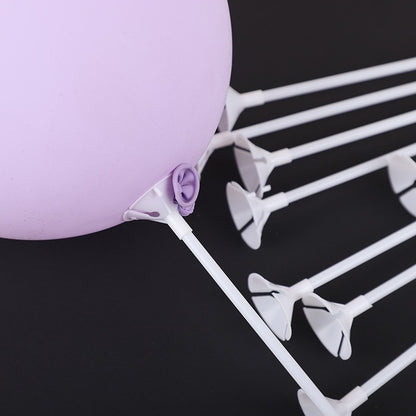 10/20Pcs Multipurpose Plastic Balloon Sticks With Cup White Balloon Holder Birthday Wedding Party Decorations Celebration Supply