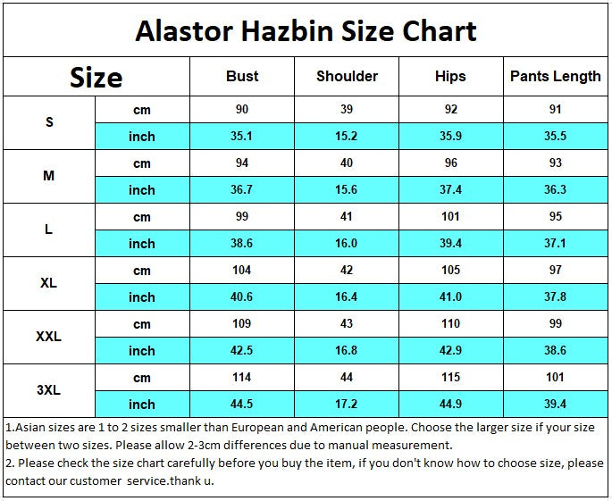Alastor Hazbin Cosplay Costume Hotel Radio Demon Cosplay Red Jacket Shirt Pants Gloves Tie Uniform Halloween Full