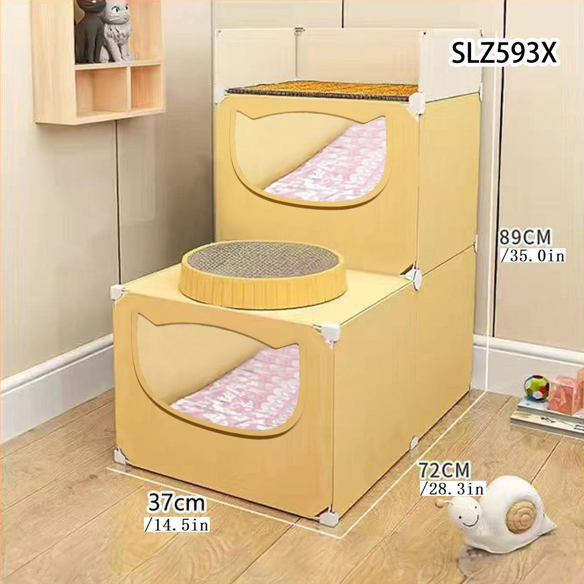 Gaiola para Gatos, Ninho de Gatos, Casa Integrada, Universal para Quatro Estações, Ninho de Gatos, Pequena Vila, Multiandares