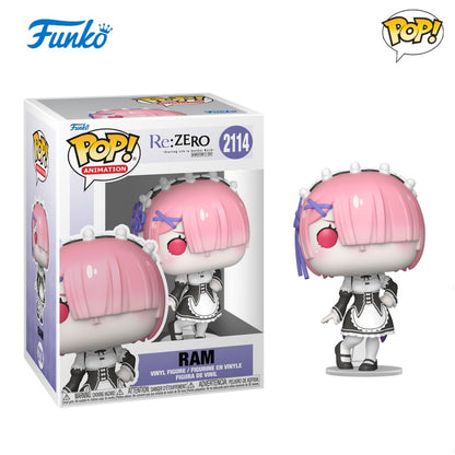 Re:ZERO?Starting Life in Another World Anime Figure Subaru Natsuki Emilia Rem Rem (GLOW) FUNKO POP Limited Edition Toy Gift