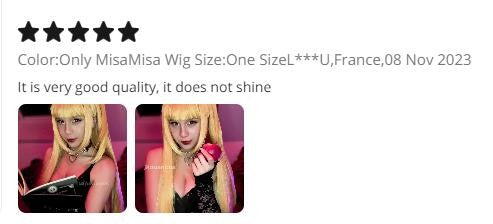 Anime MisaMisa Cosplay Wig Misa Amane Long Blond Double Tails Heat Resistant Hair Hallowen Party Wigs + Wig Cap