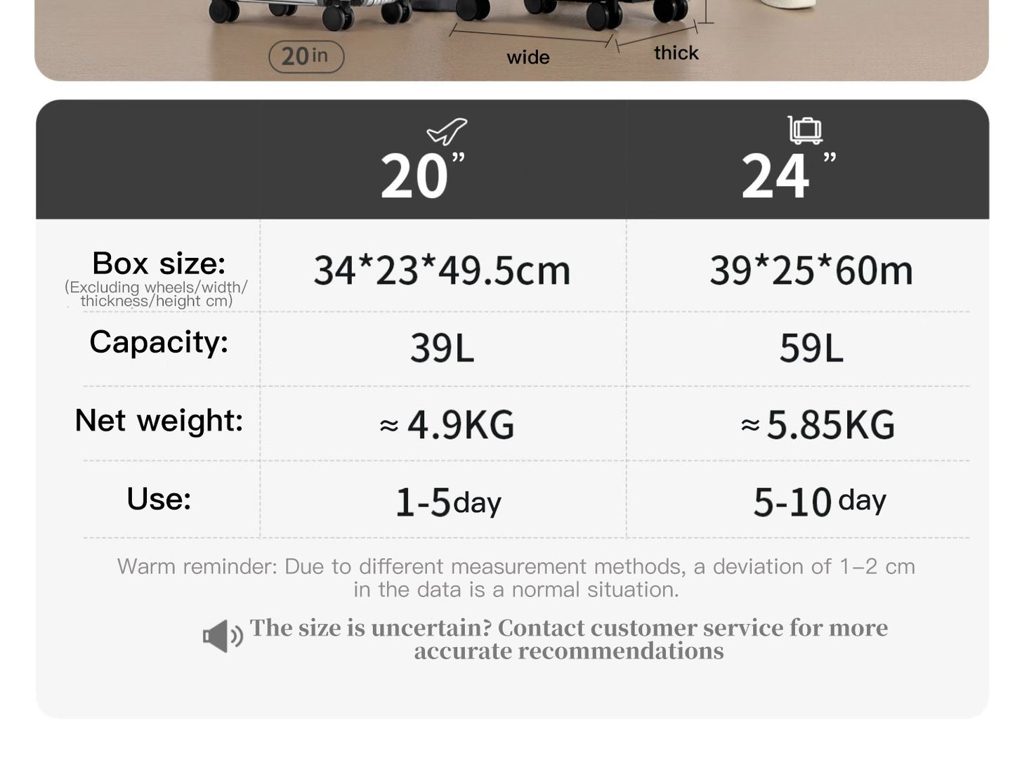 SUSHIMU 20-inch all-aluminum-magnesium alloy luggage with front opening, trolley suitcase, carry-on suitcase, metal travel