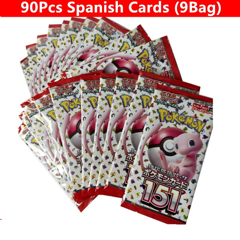 360 Cartas Pokémon em Inglês, Espanhol, Francês - Evoluções Prismáticas, Faíscas Efervescentes, Escarlate e Violeta 151, Booster Pokémon, Cartas de Batalha