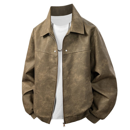 Leather Jacket Men Suede Coats Black Oversized 6XL 7XL 8XL Plus Size Street Motorcycle Autumn Hip Hop Brand Waterproof Autumn