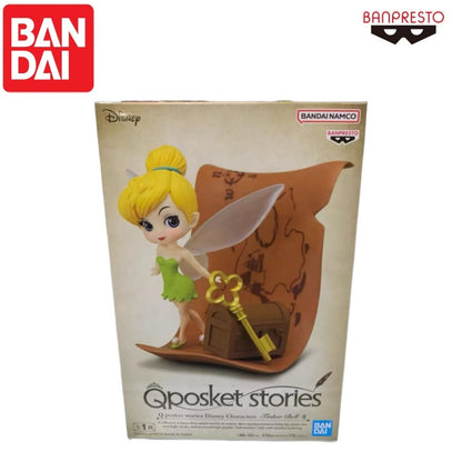 Em Estoque 100% Original Bandai Personagens Disney -Tinker Bell-2 Cerca de 7cm Estilo Fofo Figura em Pé Modelo de Figura de Ação