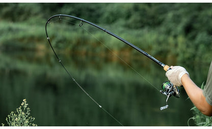 Vara de Pesca LINNHUE TS Fuji Guide Lure Rod 1.68-2.7m 2/3 Seções Fibra de Carbono Leve Vara de Spinning Vara de Baitcasting Haste de Presente Capa de Vara