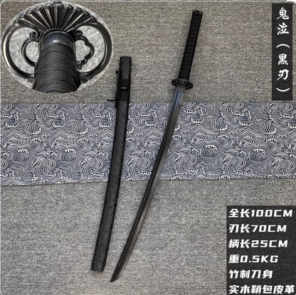 Quality Rosewood Blade Japanese Samurai Katana Sword Wooden Saya Fit Exercise Training Cosplay Props Unsharp