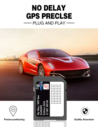 2025 Navigation SD Card 16GB Upgrade EU Morocco 2025 Maps Sat Nav for Peugeot 207 308 3008 407 508 807 Expert Partner 2198739590