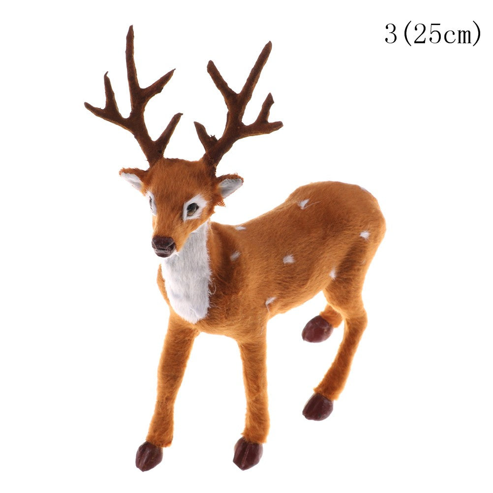 New Christmas Simulation Plush Reindeer Xmas Elk Plush TOY New Year Decorations
