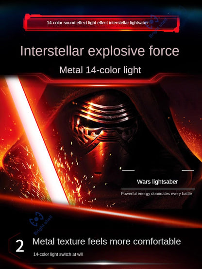 Metal Lightsaber Sword Toys RGB Light Saber 15Color Change Kids Soundfonts Force FX FOC Blaster Toys Jedi Sword Gift