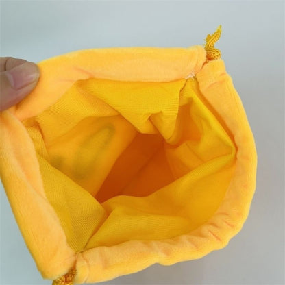 20Cm Gudetama Pom Pom Purin Plush Velvet Single-Layer Drawstring Pocket Halloween Candy Packaging Bag Girl's Cosmetics Dust Bag