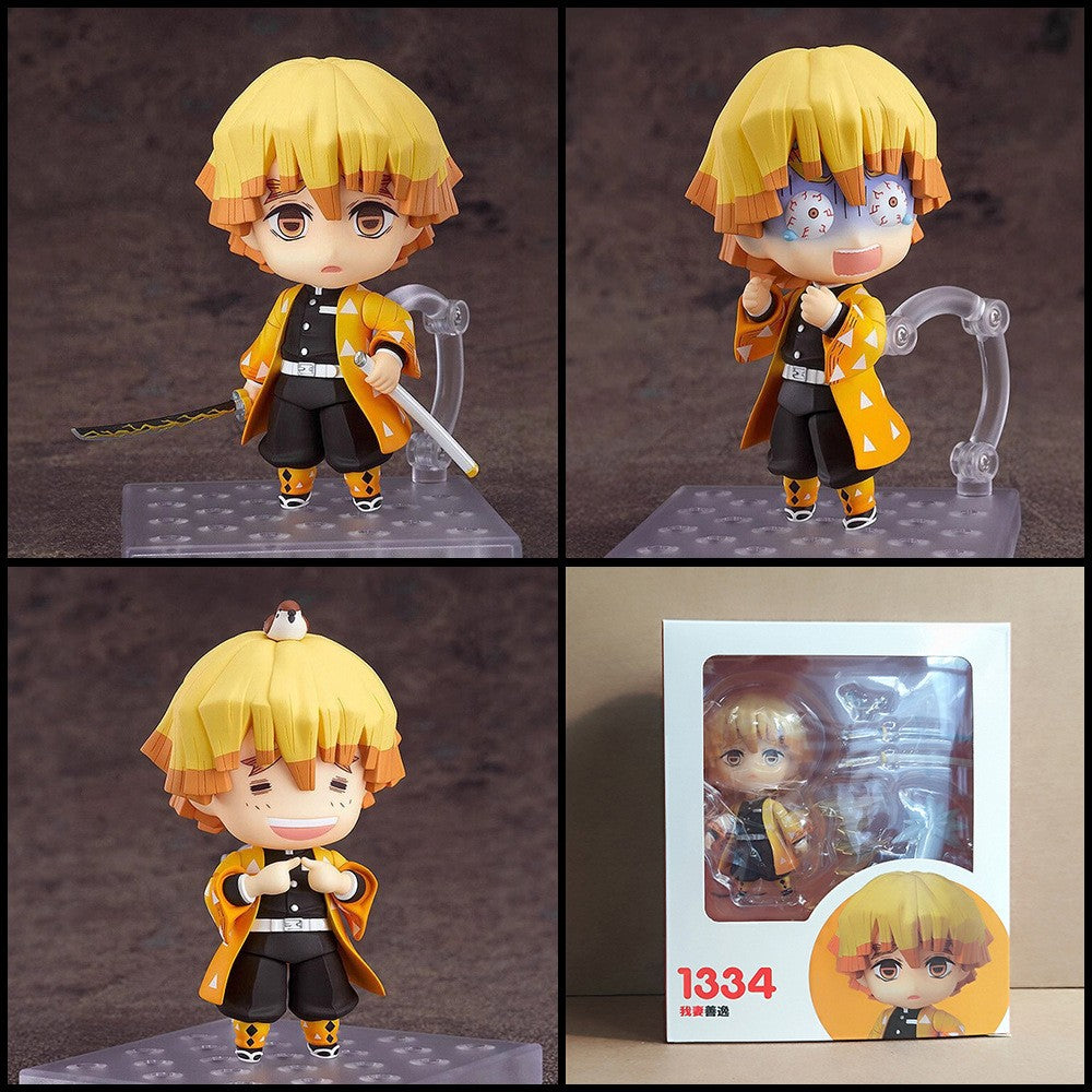 Anime Demon Slayer Series Tanjirou #1193 Nezuko #1334 Zenitsu #1361 Inosuke #1541 Kyoujurou Kochou Shinobu Conjunto de Bonecos e Estatuetas de Presente
