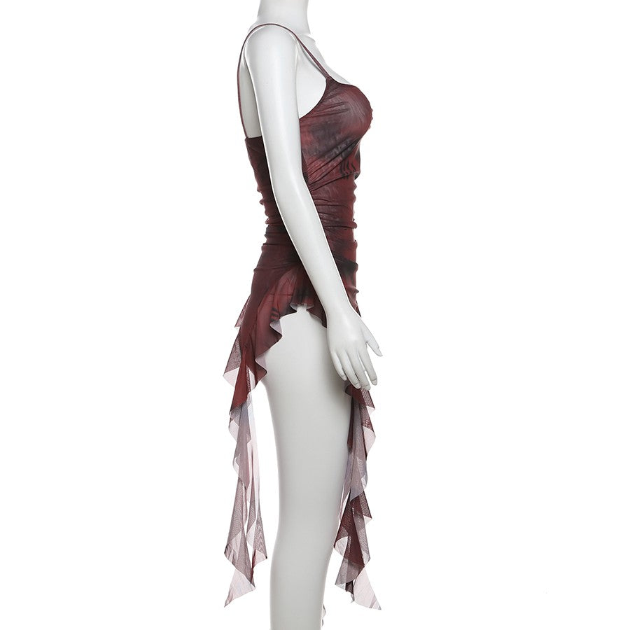 Nibber 2024 Summer Sisters Party Gradient Retro Ruffles Sweet Gentle Sexy Hot Co