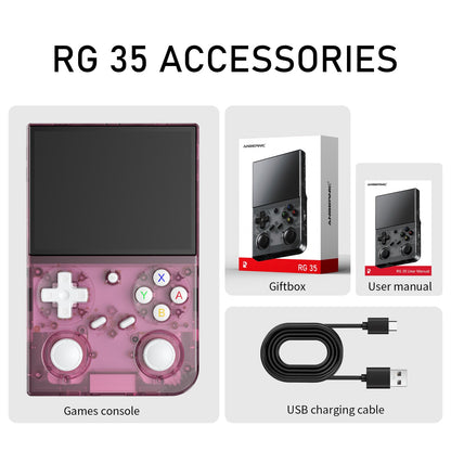 Anbernic  RG 35 3.5-inch IPS Retro Game Console Linux 64-bit RG35 Handheld Video Gaming Player 32G With  3200 mAh Battery