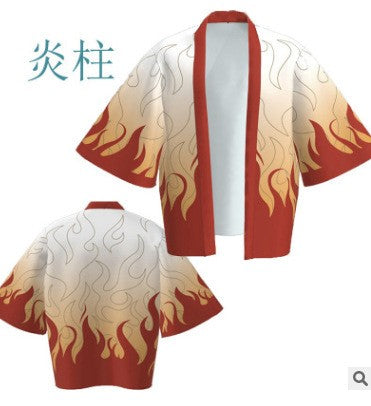 Ghost Slayer Cosplay Cloak Demon Slayer Adult and Children's Cos Set Charcoal Jilang Ni Dou Printed Clothes