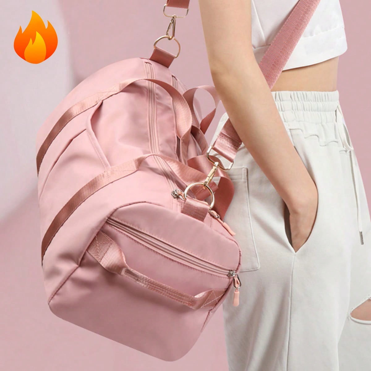 New lightweight, simple and large-capacity travel luggage bag, with an independent shoe compartment fashionable travel bag!