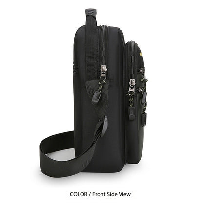 New Fashion Oxford Men Crossbody Bag Single Shoulder Bags Big Capacity Storage Bag Fashion Multi-Pockets Business Crossbody Bags