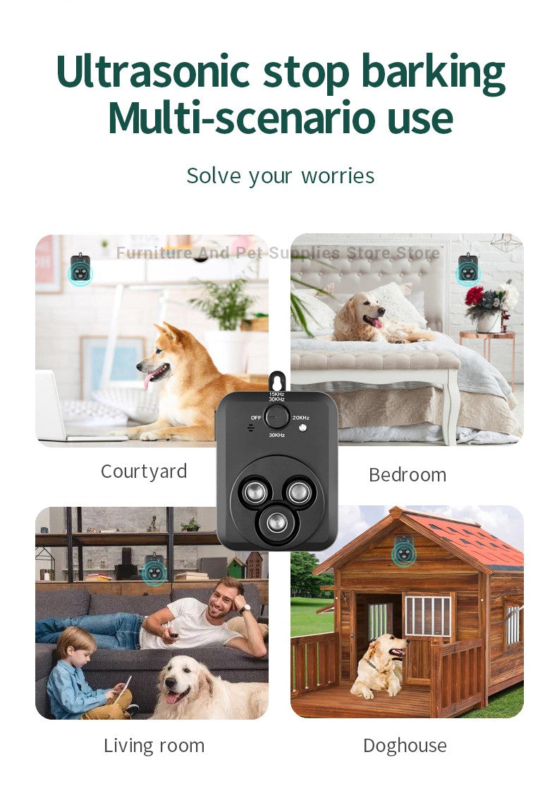 Dispositivos Anti Latido Dispositivos de Controle Automático de Latidos com 3 Modos Ultrassônicos para Cães Dispositivos para Parar Latidos de Cães