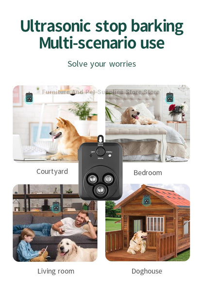 Dispositivos Anti Latido Dispositivos de Controle Automático de Latidos com 3 Modos Ultrassônicos para Cães Dispositivos para Parar Latidos de Cães