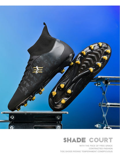 New Soccer Boots Men Football Shoes Cleats Professional Soccer Shoe High-Tops Non-Slip Spikes for Big Boys Wide Training Sneaker